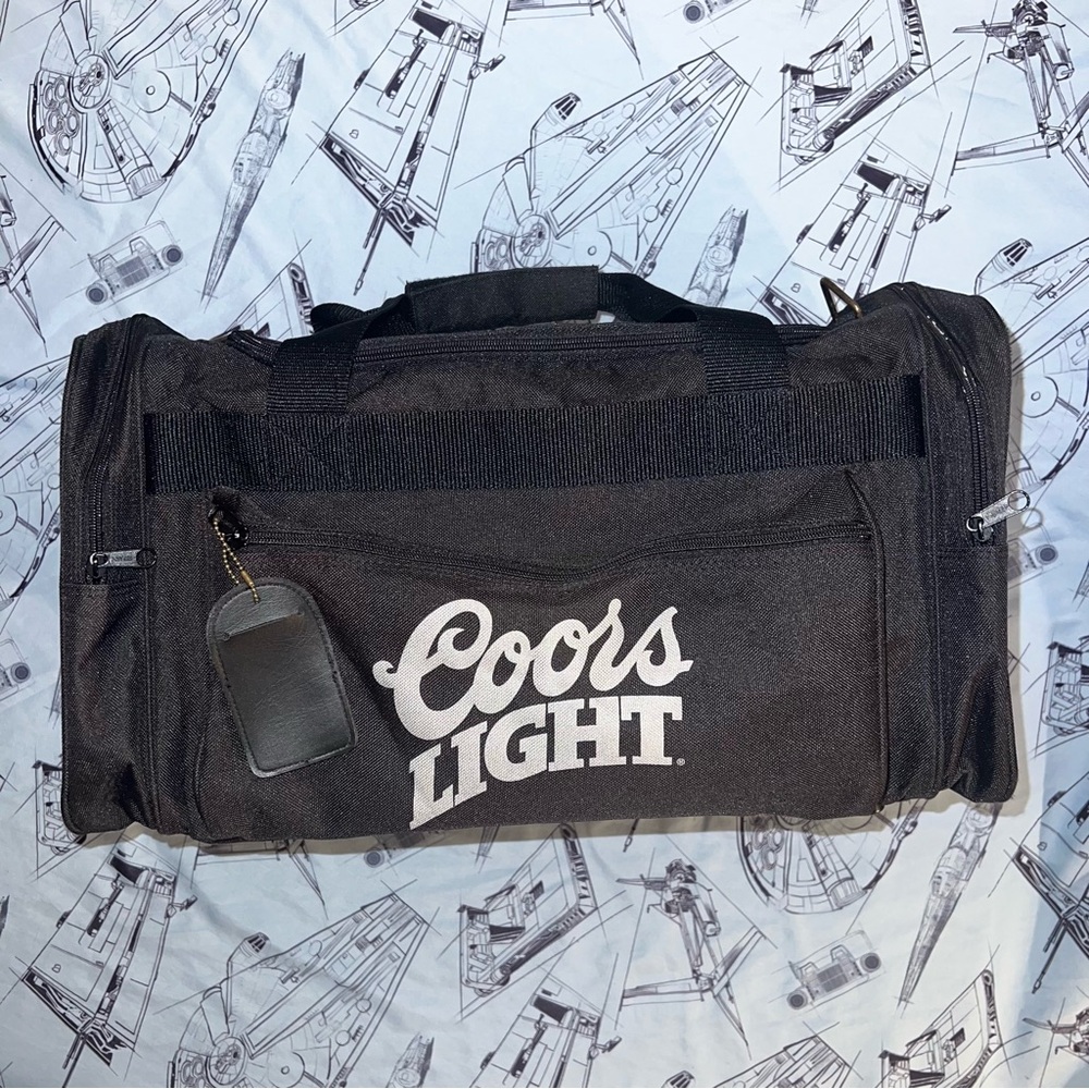 Toppers Coors Light Black Duffle Bag